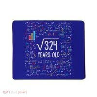 Square Root Of 324 18th Birthday 18 Year Old Funny Gift Math Bday Cute Gift Mousepad thumb 0