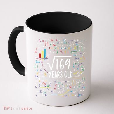 Square Root Of 169 13th Birthday Gift 13 Year Old Gifts Math Bday Gift Coffee Mug