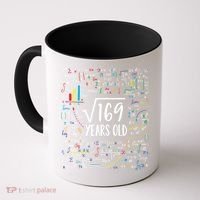 Square Root Of 169 13th Birthday Gift 13 Year Old Gifts Math Bday Gift Coffee Mug thumb 0