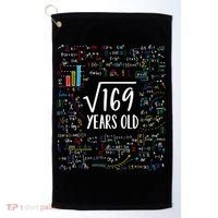 Square Root Of 169 13th Birthday Gift 13 Year Old Gifts Math Bday Gift Golf Towel thumb 0