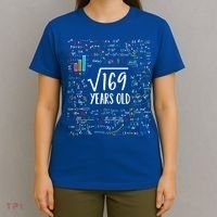 Square Root Of 169 13th Birthday Gift 13 Year Old Gifts Math Bday Gift T-Shirt thumb 4