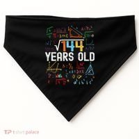 Square Root Of 144 12th Birthday 12 Years Old Birthday USA-Made Doggie Bandana thumb 0