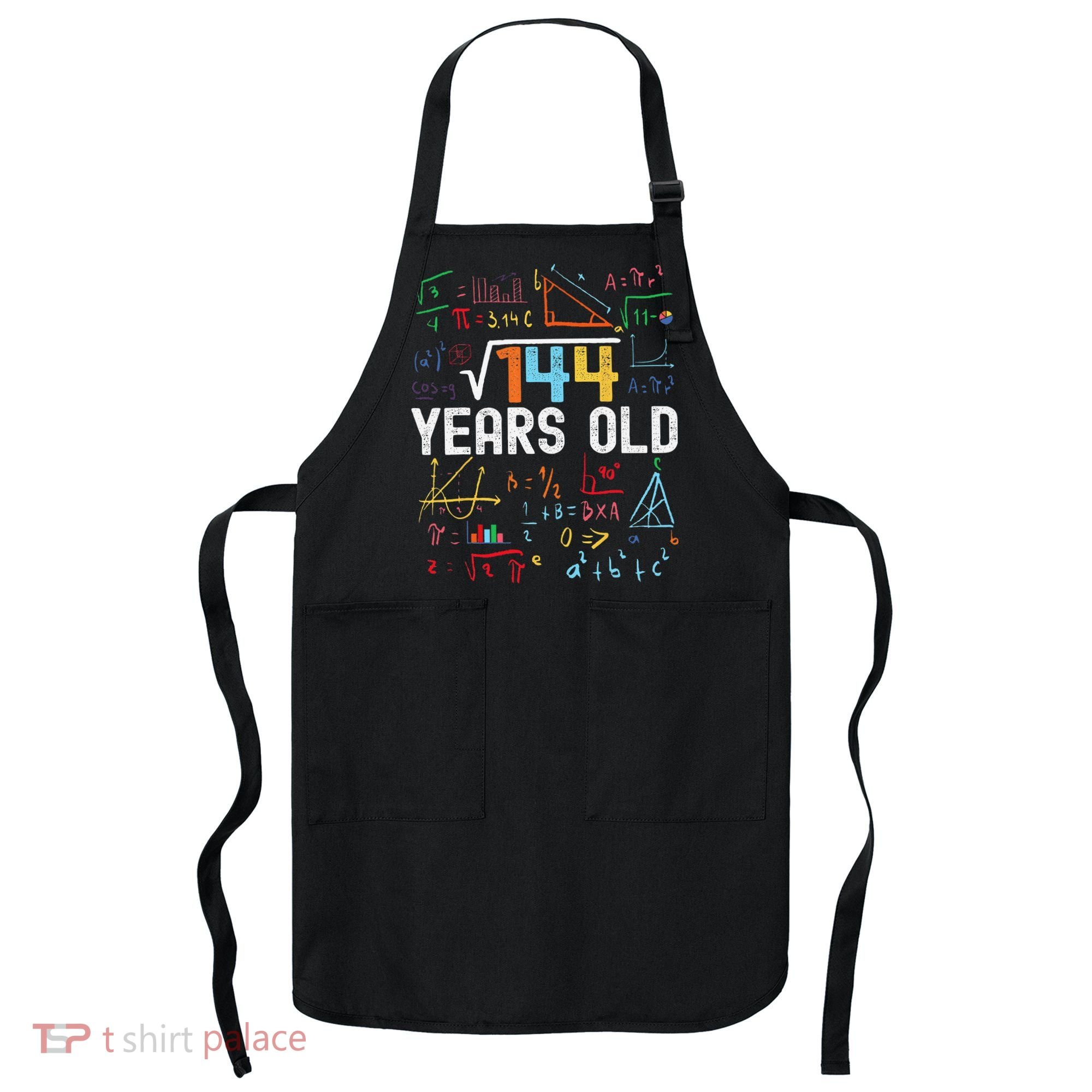 Square Root Of 144 12th Birthday 12 Years Old Birthday Apron