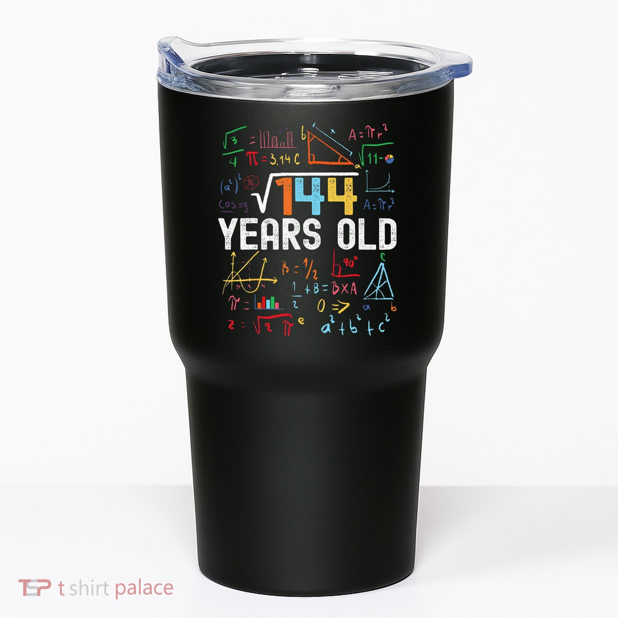Square Root Of 144 12th Birthday 12 Years Old Birthday Tumbler