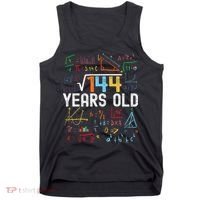 Square Root Of 144 12th Birthday 12 Years Old Birthday Tank Top thumb 0