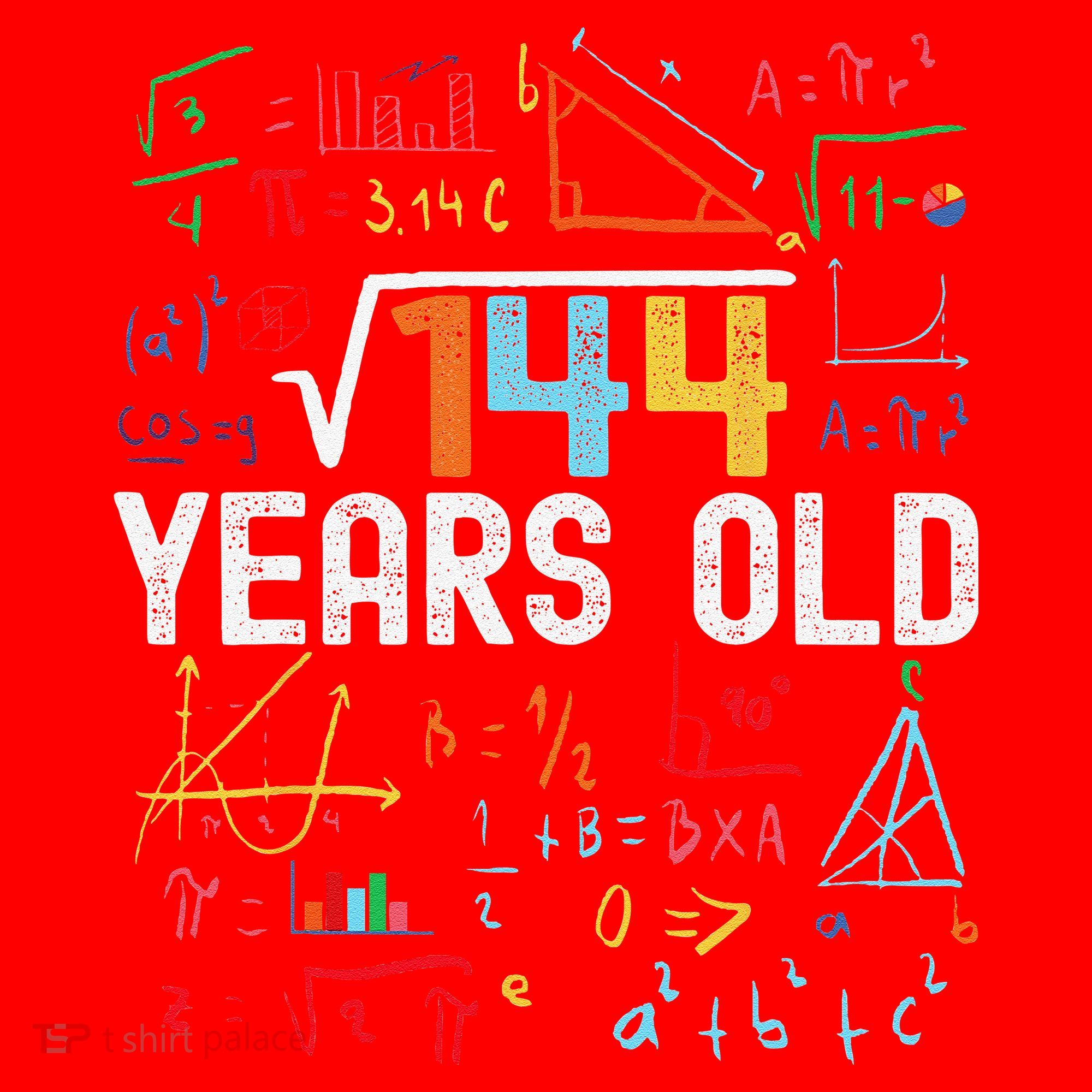 Square Root Of 144 12th Birthday 12 Years Old Birthday Santa Hat