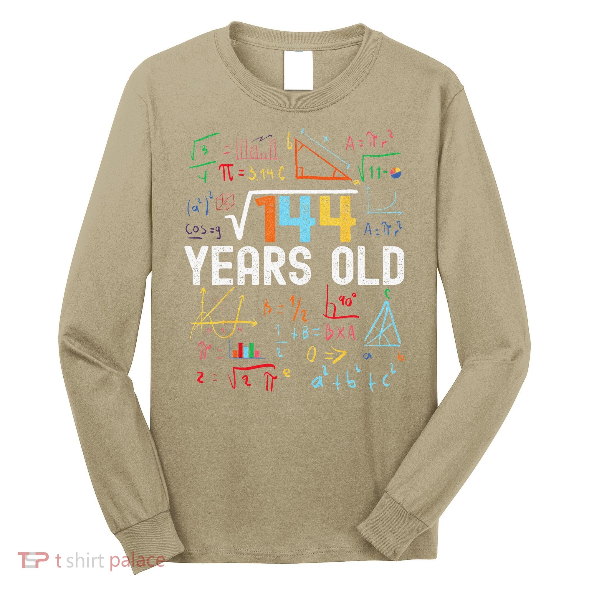 Square Root Of 144 12th Birthday 12 Years Old Birthday Long Sleeve Shirt