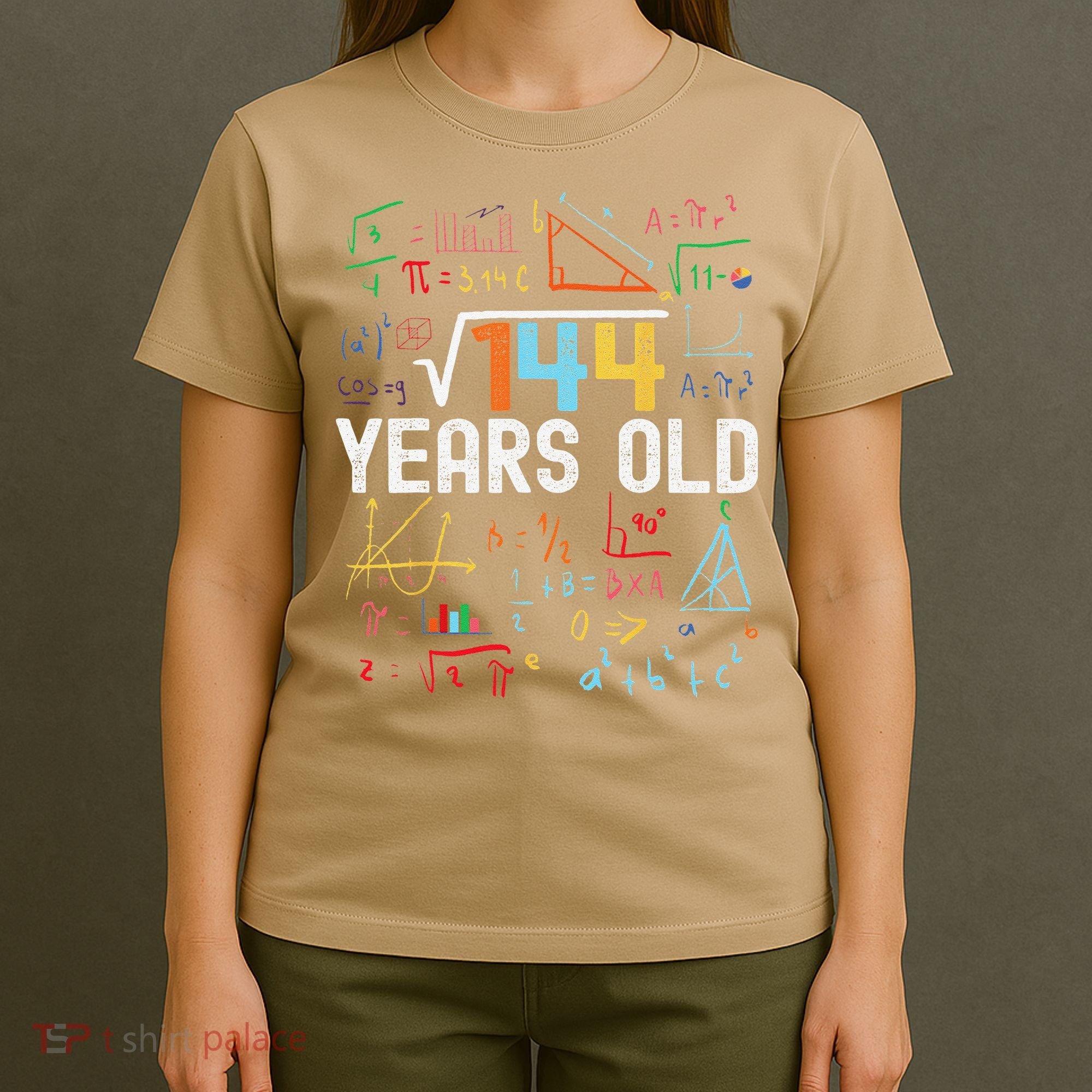 Square Root Of 144 12th Birthday 12 Years Old Birthday T-Shirt
