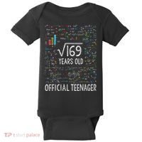 Square Root Of 169 13 Years Old Nager Birthday Baby Bodysuit thumb 0