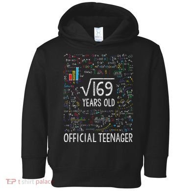 Square Root Of 169 13 Years Old Nager Birthday Toddler Hoodie
