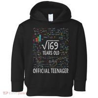 Square Root Of 169 13 Years Old Nager Birthday Toddler Hoodie thumb 0