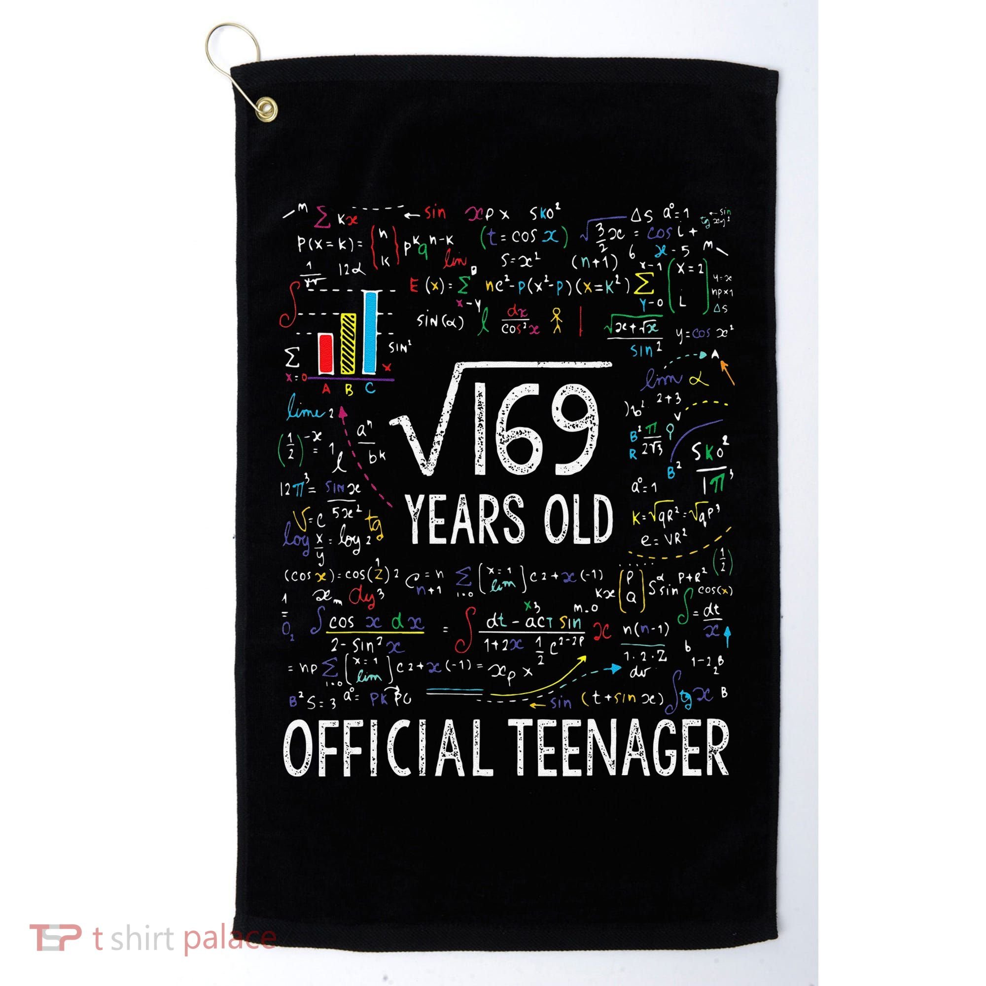 Square Root Of 169 13 Years Old Nager Birthday Golf Towel