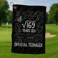 Square Root Of 169 13 Years Old Nager Birthday Golf Towel thumb 1
