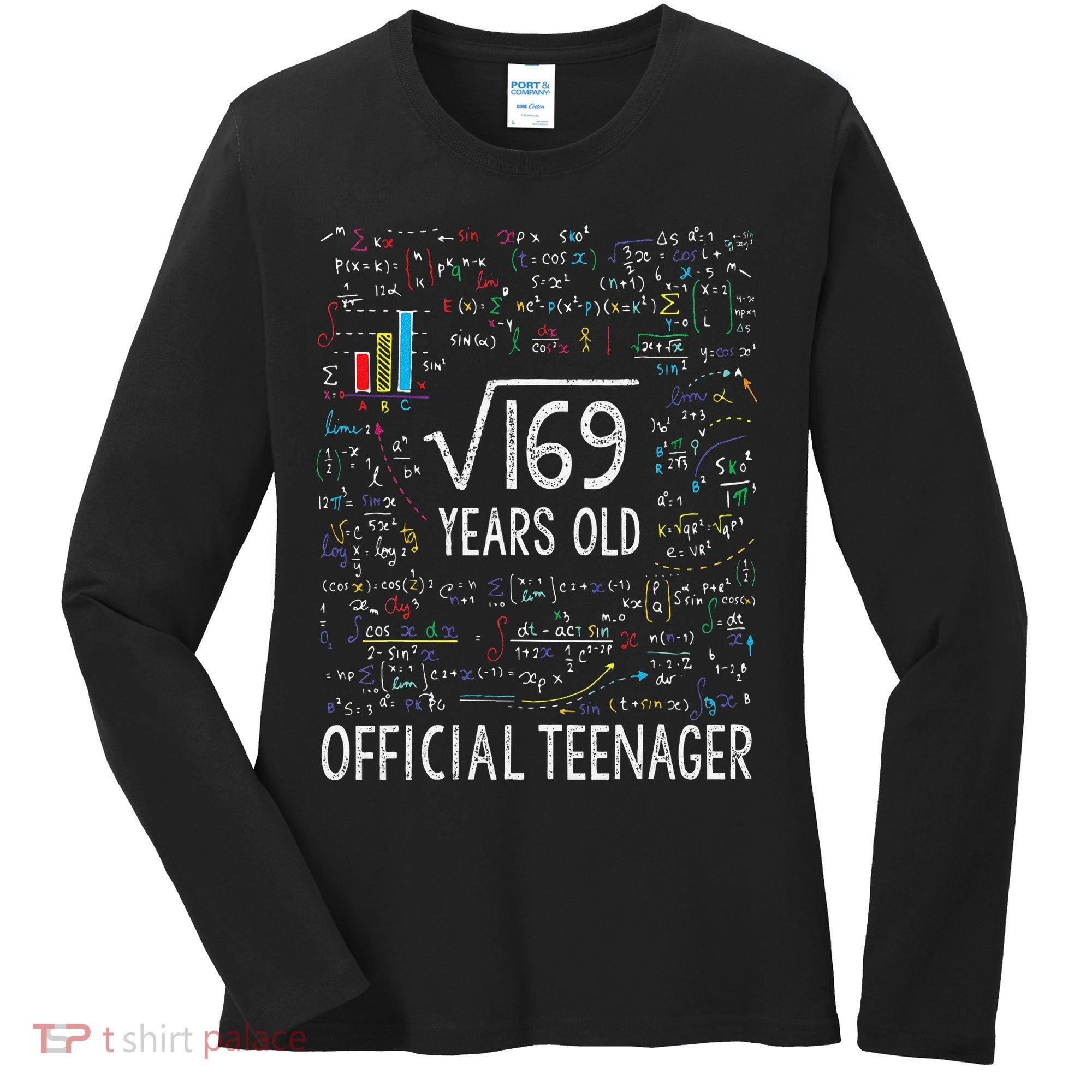 Square Root Of 169 13 Years Old Nager Birthday Women's Long Sleeve Shirt