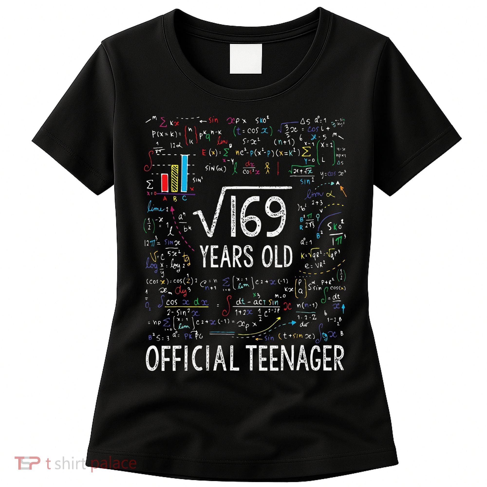 Square Root Of 169 13 Years Old Nager Birthday Women's T-Shirt