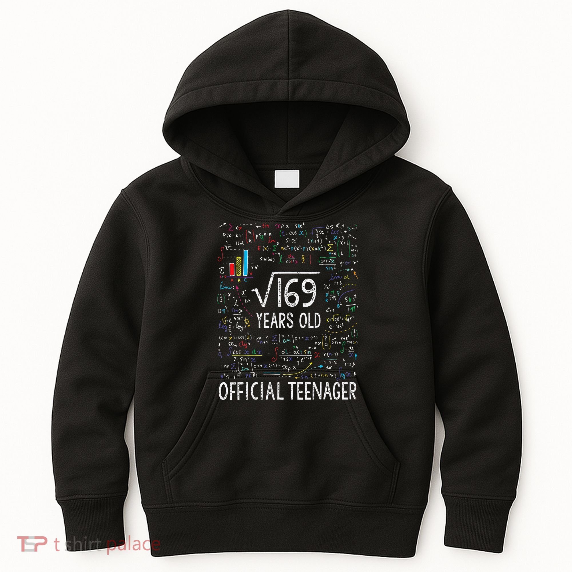 Square Root Of 169 13 Years Old Nager Birthday Kids Hoodie