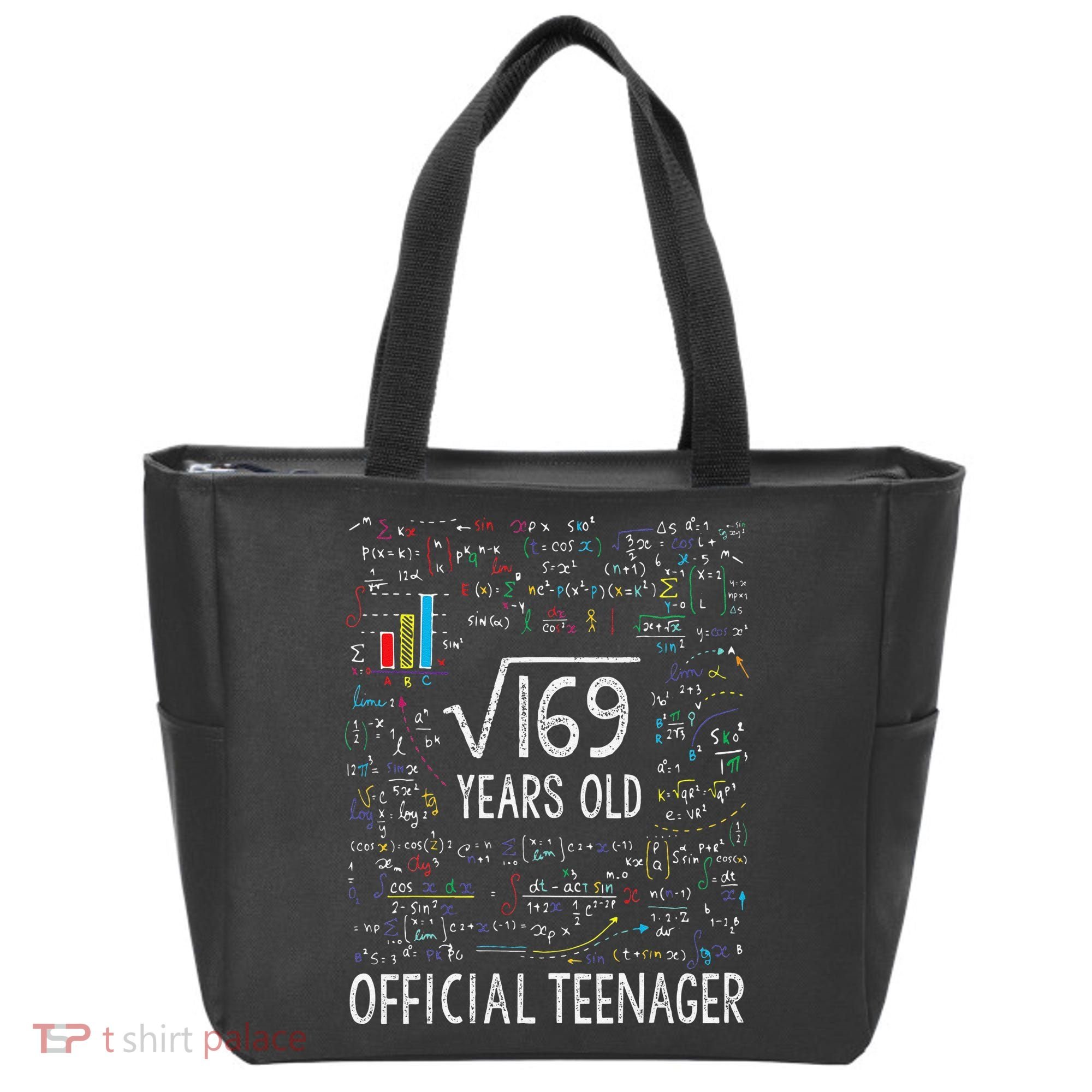 Square Root Of 169 13 Years Old Nager Birthday Tote Bag