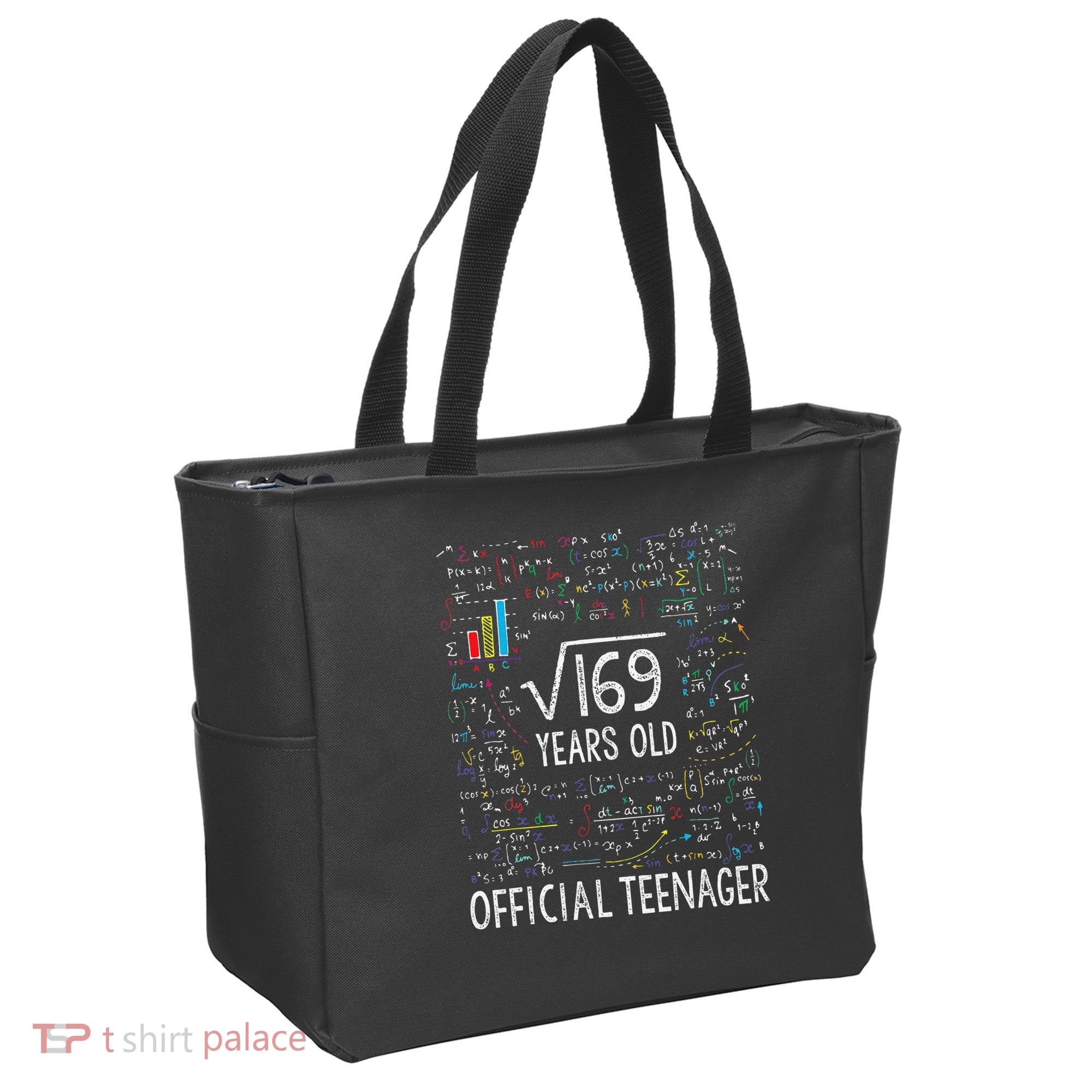 Square Root Of 169 13 Years Old Nager Birthday Tote Bag