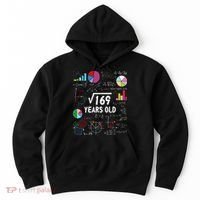 Square Root Of 169 13th Birthday 13 Year Old Math Nerd Hoodie thumb 0