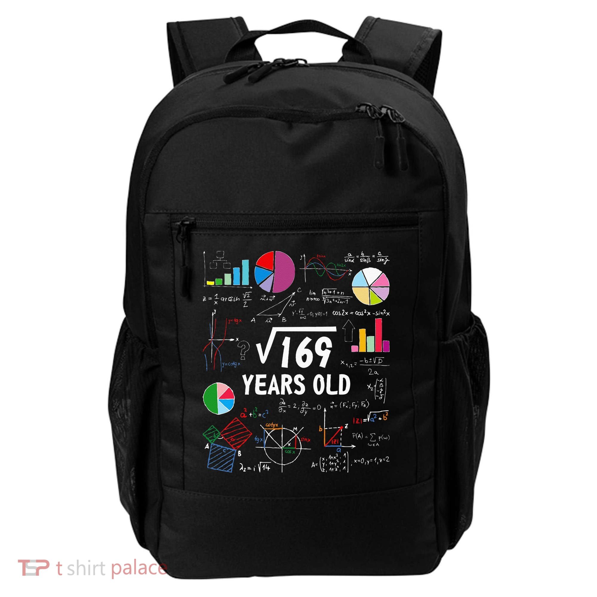 Square Root Of 169 13th Birthday 13 Year Old Math Nerd Backpack