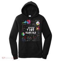 Square Root Of 169 13th Birthday 13 Year Old Math Nerd Women's Hoodie thumb 0