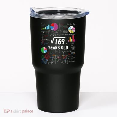 Square Root Of 169 13th Birthday 13 Year Old Math Nerd Tumbler