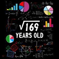 Square Root Of 169 13th Birthday 13 Year Old Math Nerd Mousepad thumb 1