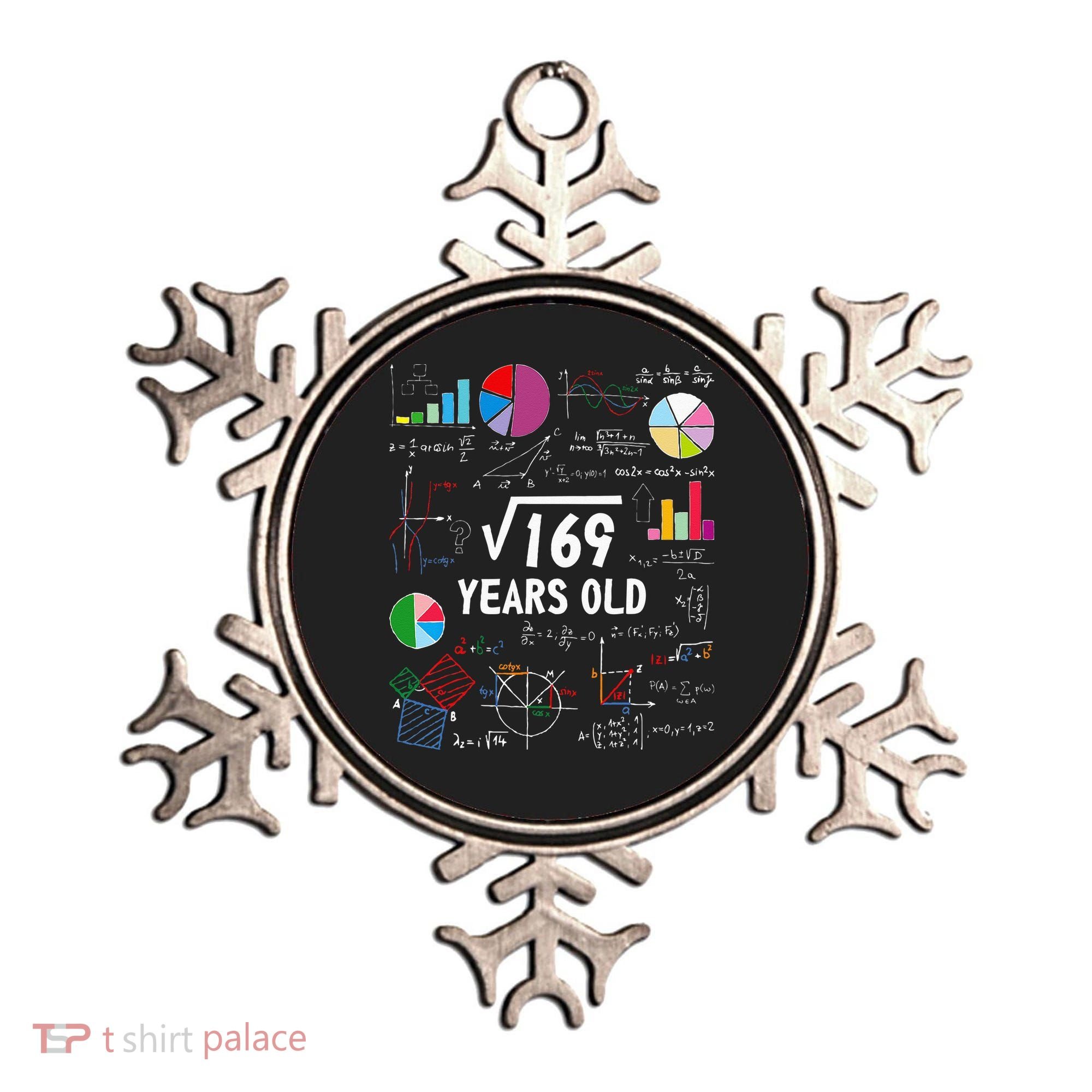 Square Root Of 169 13th Birthday 13 Year Old Math Nerd Ornament