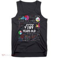 Square Root Of 169 13th Birthday 13 Year Old Math Nerd Tank Top thumb 0