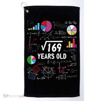 Square Root Of 169 13th Birthday 13 Year Old Math Nerd Golf Towel