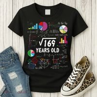 Square Root Of 169 13th Birthday 13 Year Old Math Nerd Women's T-Shirt thumb 3