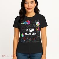 Square Root Of 169 13th Birthday 13 Year Old Math Nerd Women's T-Shirt thumb 4