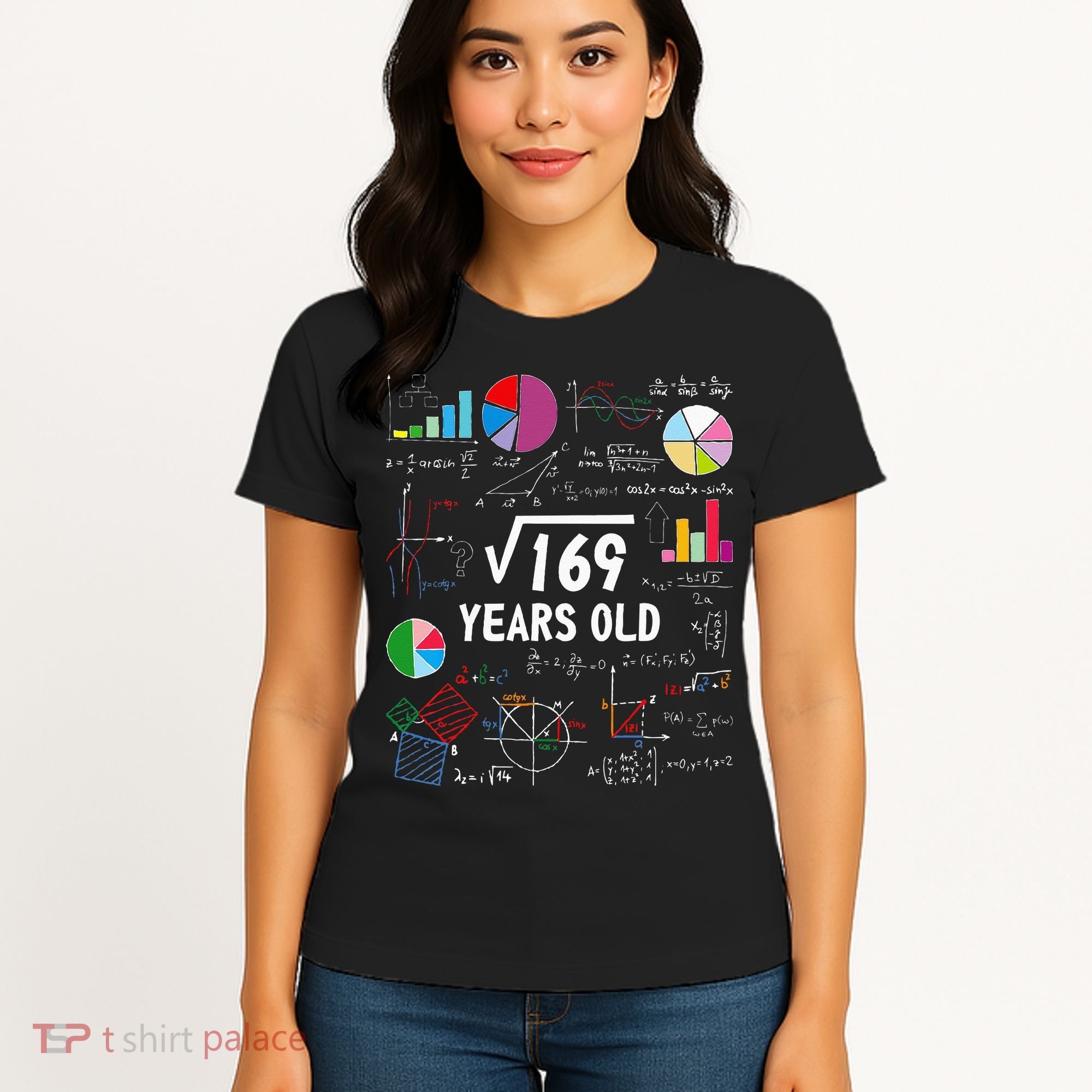 Square Root Of 169 13th Birthday 13 Year Old Math Nerd Women's T-Shirt