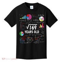 Square Root Of 169 13th Birthday 13 Year Old Math Nerd Kids T-Shirt thumb 0