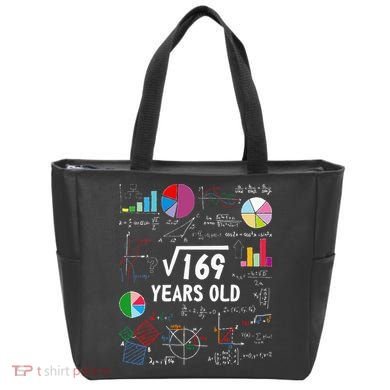 Square Root Of 169 13th Birthday 13 Year Old Math Nerd Tote Bag