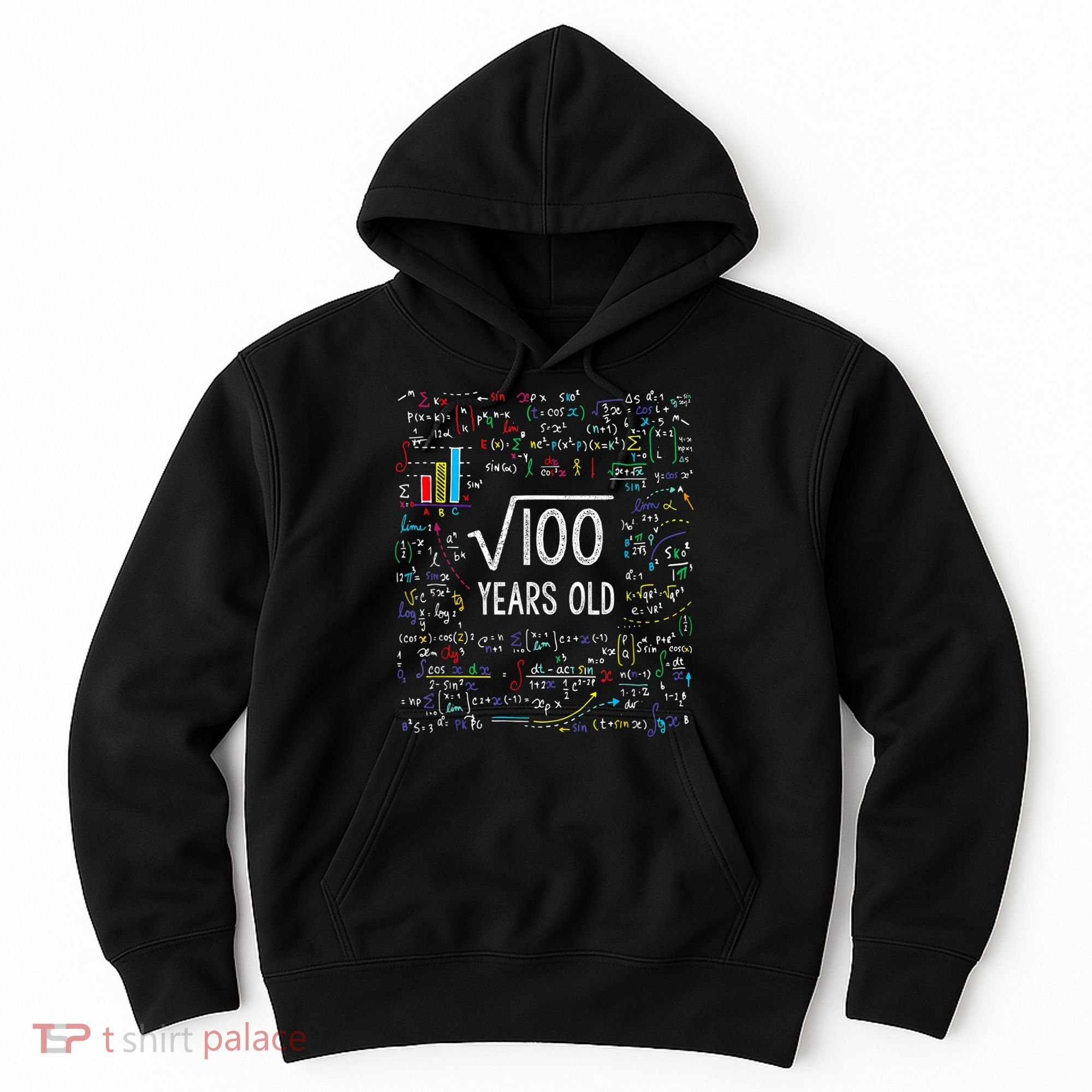 Square Root Of 100 10th Birthday 10 Year Old Gifts Math Bday Hoodie