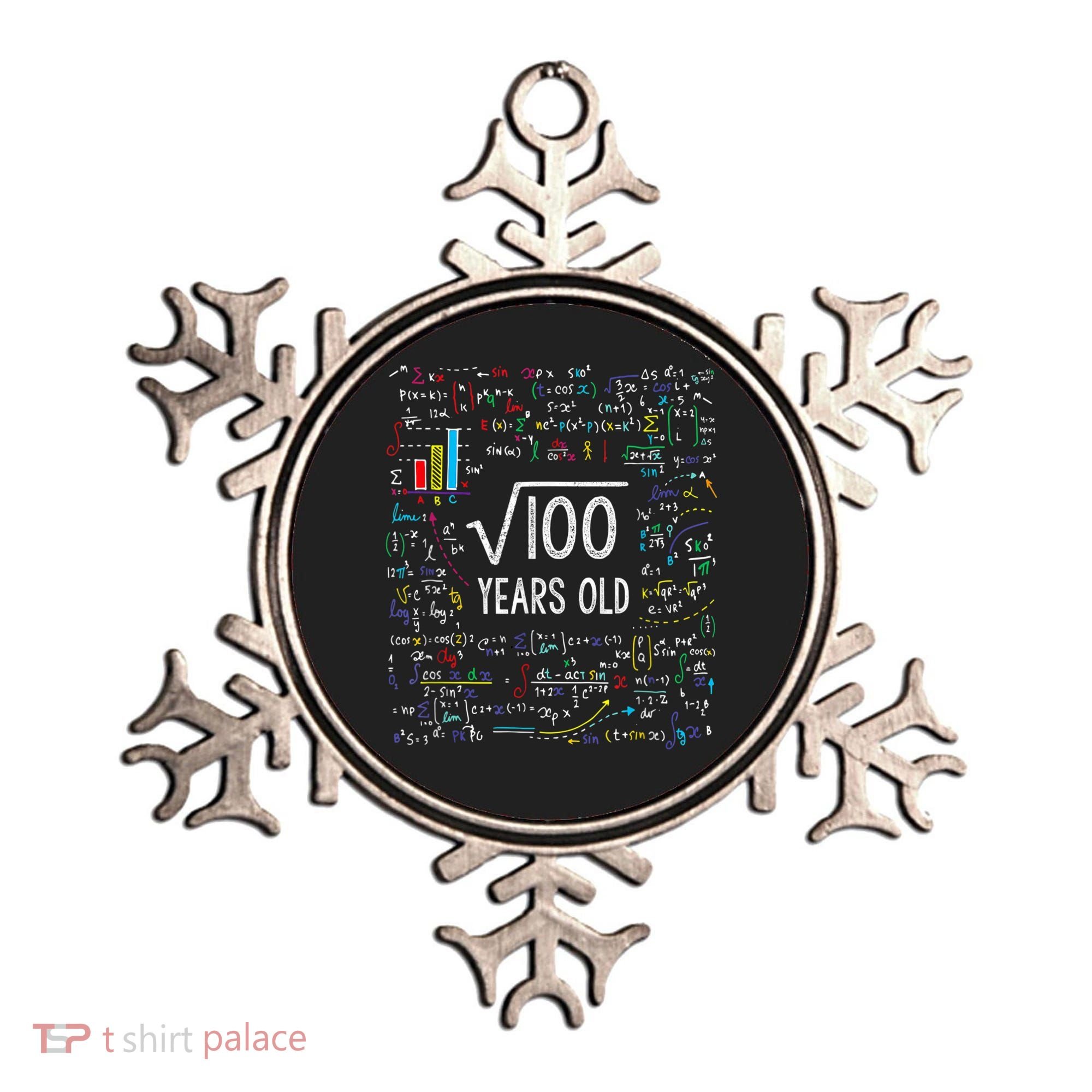 Square Root Of 100 10th Birthday 10 Year Old Gifts Math Bday Ornament