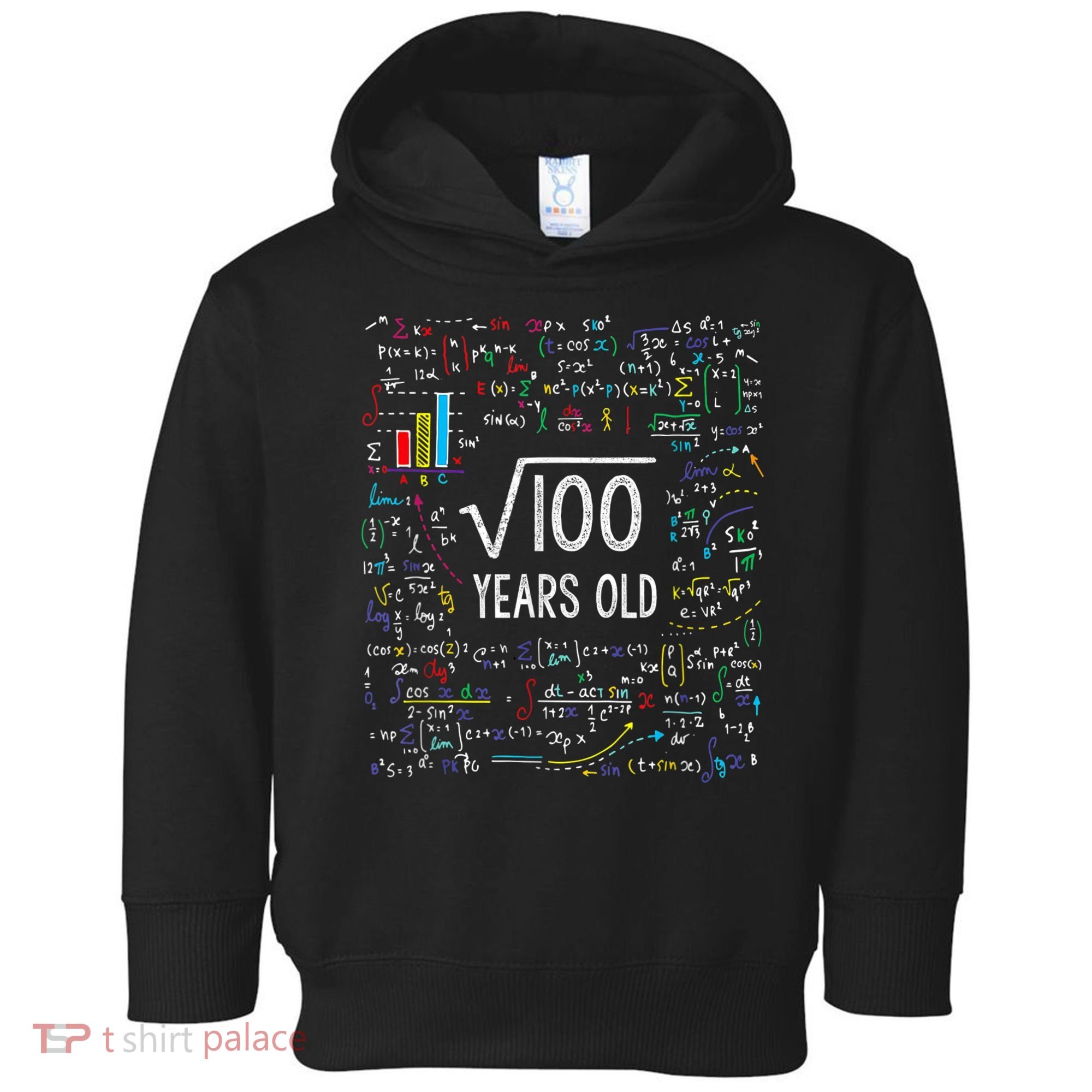 Square Root Of 100 10th Birthday 10 Year Old Gifts Math Bday Toddler Hoodie