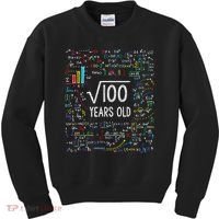 Square Root Of 100 10th Birthday 10 Year Old Gifts Math Bday Kids Sweatshirt thumb 0