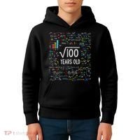 Square Root Of 100 10th Birthday 10 Year Old Gifts Math Bday Kids Hoodie thumb 4