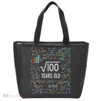 Square Root Of 100 10th Birthday 10 Year Old Gifts Math Bday Tote Bag thumb 0