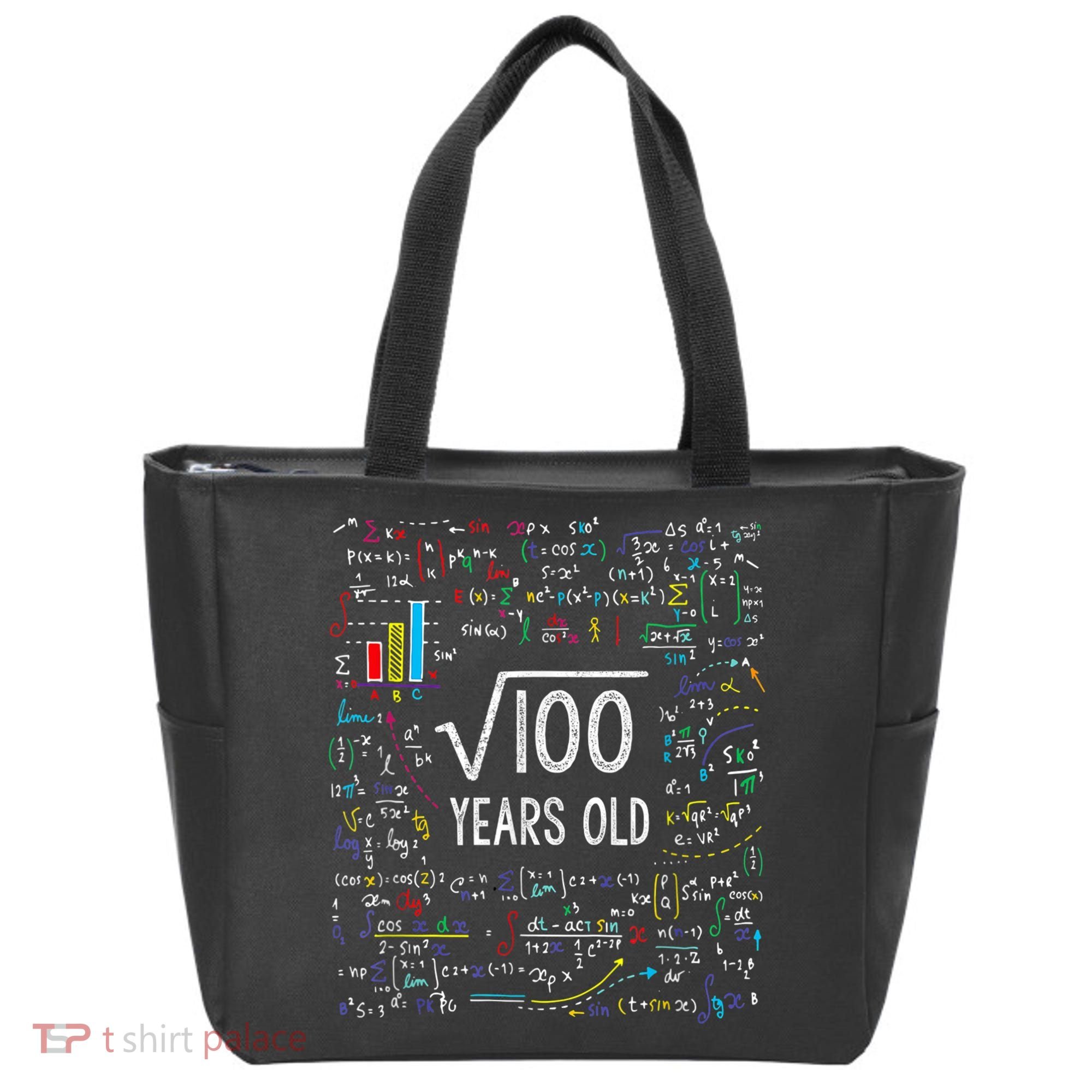 Square Root Of 100 10th Birthday 10 Year Old Gifts Math Bday Tote Bag