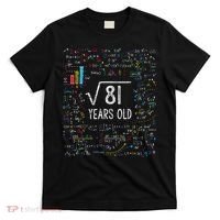 Square Root Of 81 9th Birthday 9 Year Old Gifts Math Bday T-Shirt thumb 0