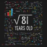 Square Root Of 81 9th Birthday 9 Year Old Gifts Math Bday Coaster thumb 2