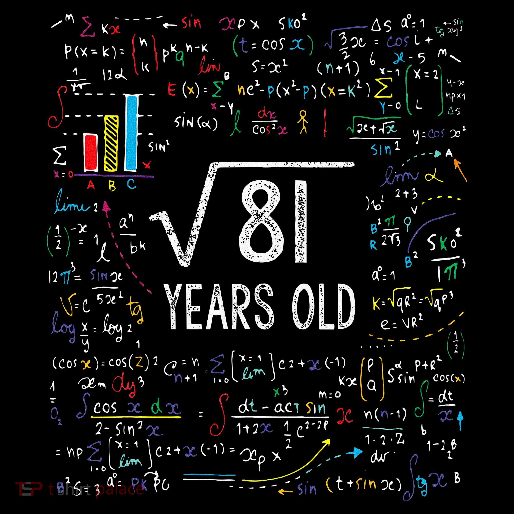 Square Root Of 81 9th Birthday 9 Year Old Gifts Math Bday Women's Hoodie