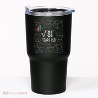 Square Root Of 81 9th Birthday 9 Year Old Gifts Math Bday Tumbler thumb 0
