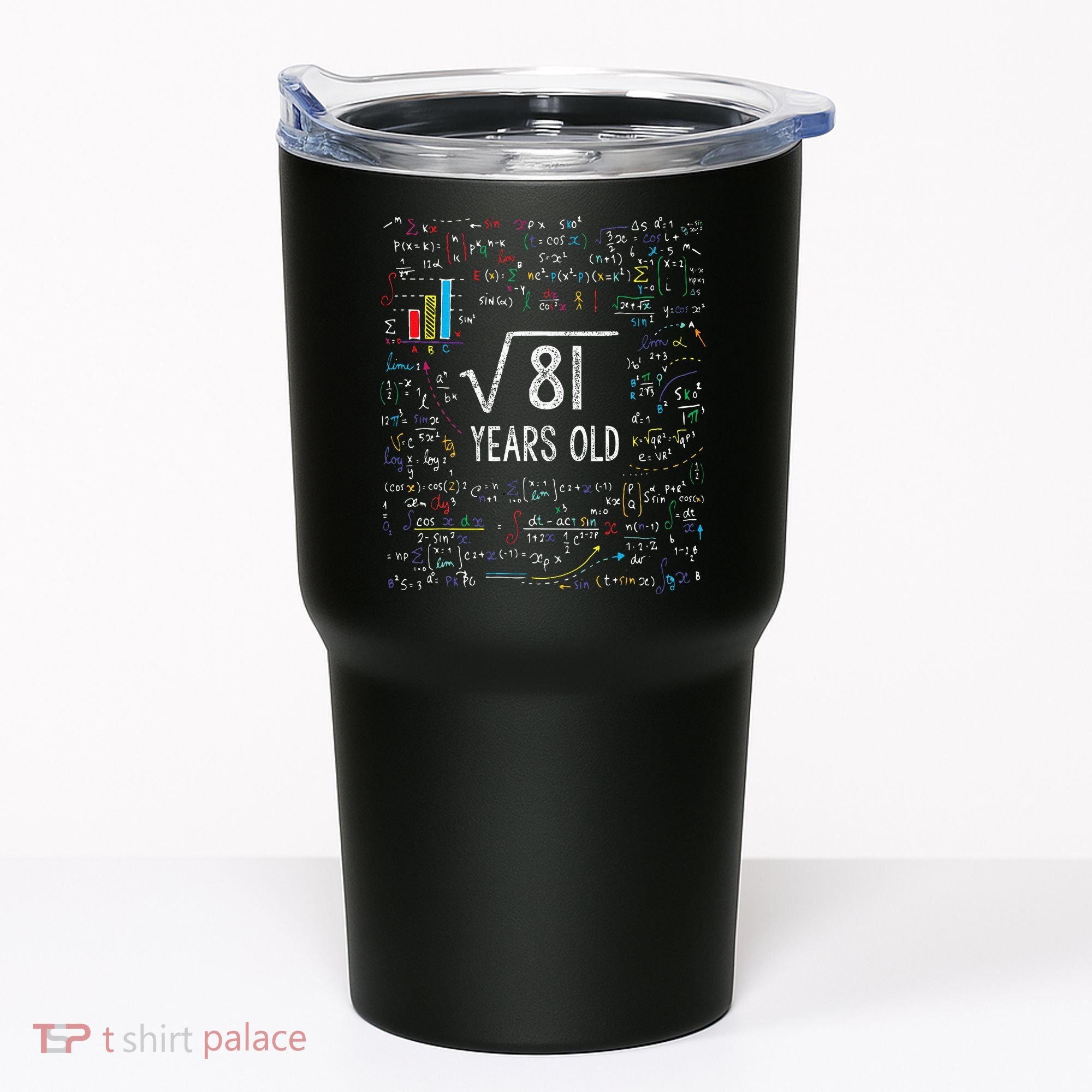 Square Root Of 81 9th Birthday 9 Year Old Gifts Math Bday Tumbler