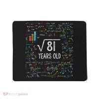 Square Root Of 81 9th Birthday 9 Year Old Gifts Math Bday Mousepad thumb 0