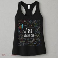 Square Root Of 81 9th Birthday 9 Year Old Gifts Math Bday Women's Tank Top thumb 3
