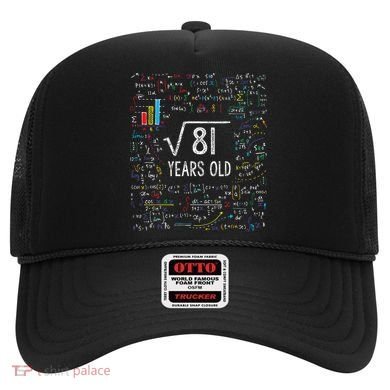 Square Root Of 81 9th Birthday 9 Year Old Gifts Math Bday Hat